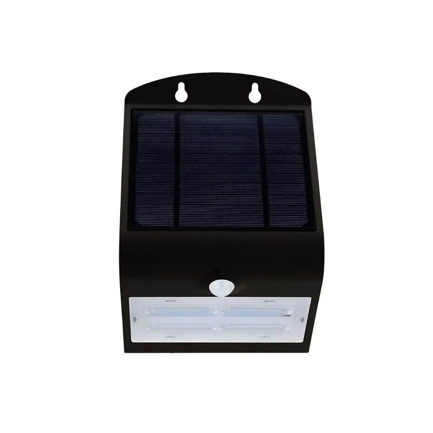 LED Solar Wandlamp met sensor LED/3W/3,7V 3000/4000K IP65 2000 mAh zwart