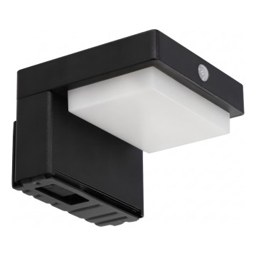 LED zonne-wandlamp met sensor LED/5W/3,7V 2000 mAh IP44 zwart