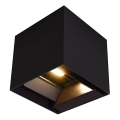 LED zonne-wandlamp met sensor LED/9W/3,7V 3000/4000/5000K IP65 2600 mAh zwart