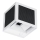 LED zonne-wandlamp met sensor LED/9W/3,7V 3000/4000/6000K IP65 2600 mAh wit