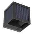 LED-zonne-wandlamp met sensor LED/9W/3,7V 3000/4000/6000K IP65 2600 mAh zwart