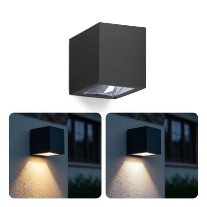 LED zonne-wandlamp QUERK LED/1,2V 3000/4000K IP54 800 mAh