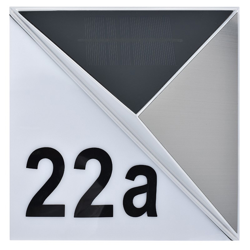 LED Zonnehuisnummer LED/3x0,1W/2,4V 1200 mAh IP44