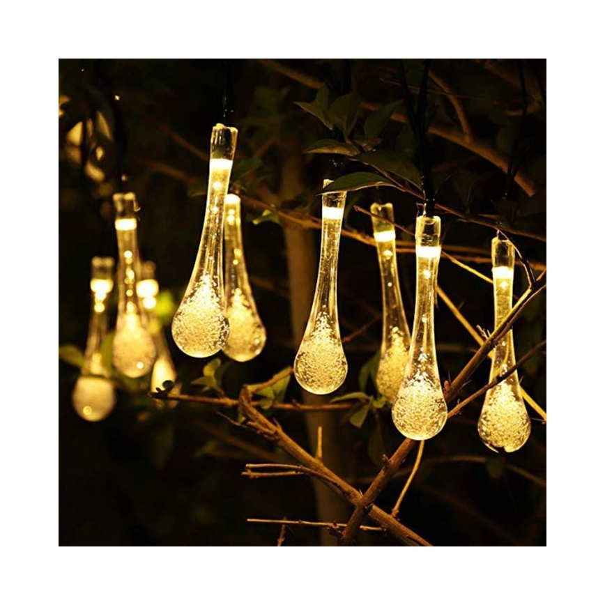 LED Zonnelichtsnoer met schemersensor 20xLED/0,72W/1,2V 600 mAh 4,7m IP44