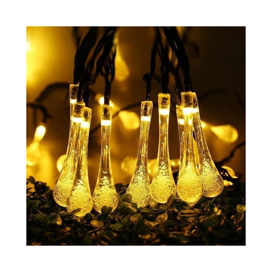 LED Zonnelichtsnoer met schemersensor 20xLED/0,72W/1,2V 600 mAh 4,7m IP44