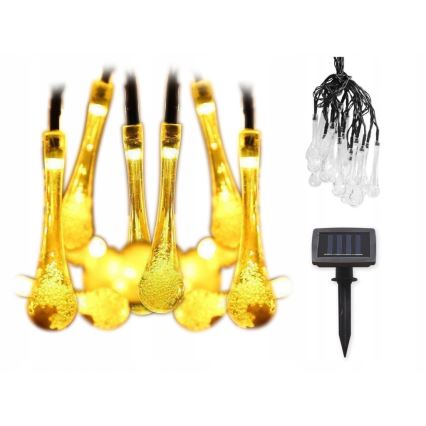 LED Zonnelichtsnoer met schemersensor 20xLED/0,72W/1,2V 600 mAh 4,7m IP44