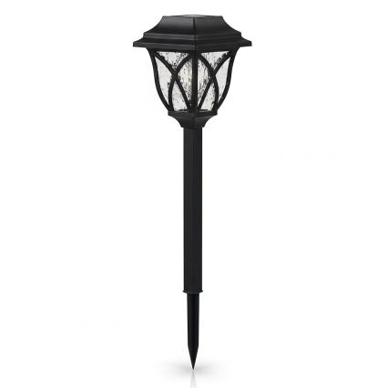 LED-zonnelamp LAWN LED/1,2V 100 mAh 3000K 44 cm IP44 zwart