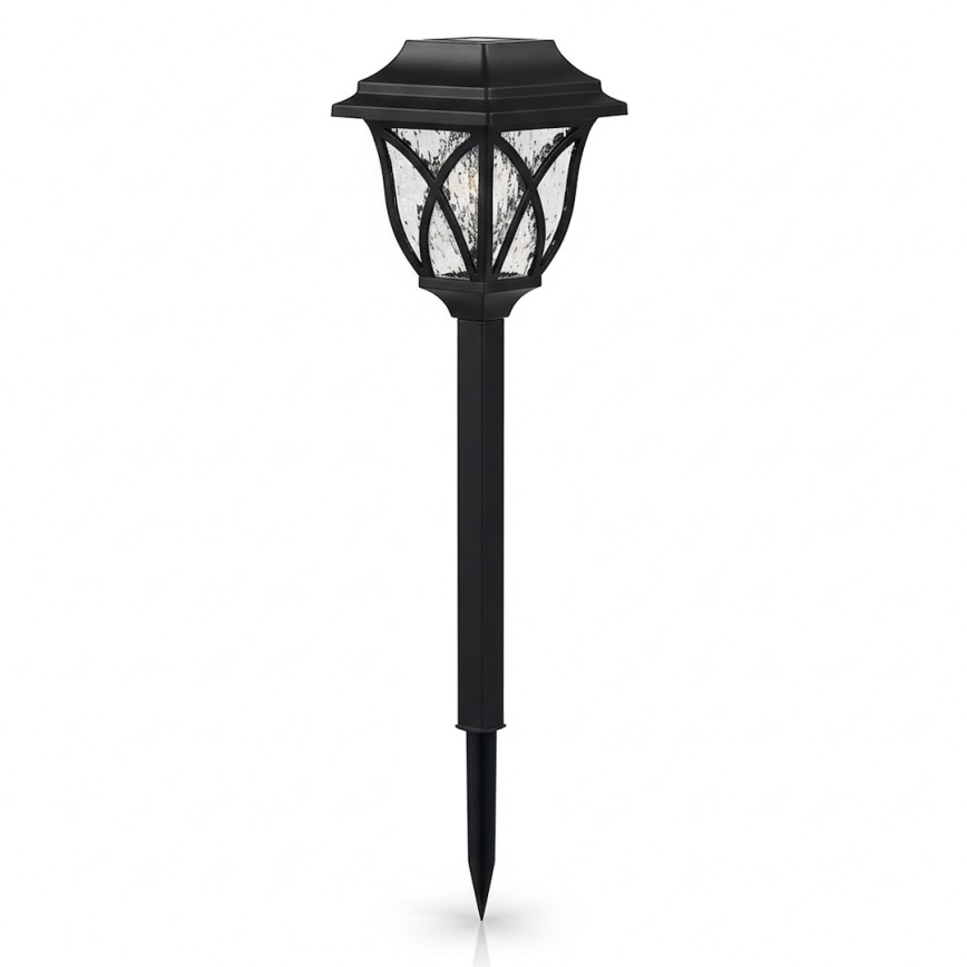 LED-zonnelamp LAWN LED/1,2V 100 mAh 3000K 44 cm IP44 zwart