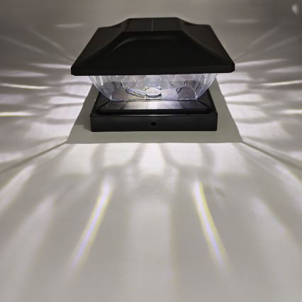 LED-zonnelamp TOYA LED/4,5W/230V 3000/6500K 600 mAh IP44 zwart