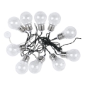 LED Zonnelichtsnoer 10xLED/1W/1,2V 1xAA 2 m IP44 3000K 300 mAh