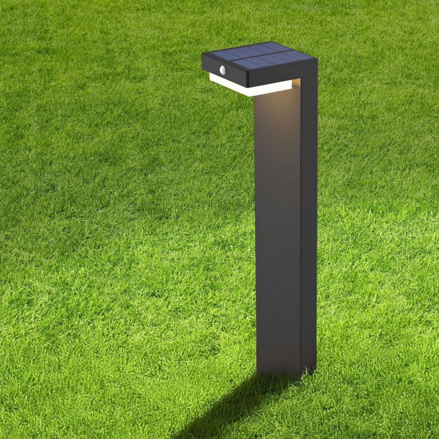 LED Zonne-energie lamp met sensor MALI LED/4,5W/3,7V 2000 mAh IP44 zwart