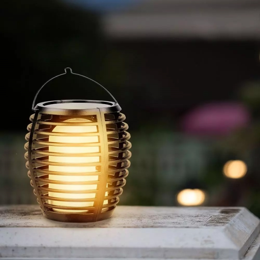 LED Zonne-energie lamp FLAME 4-in-1 1xLED/0,45W/3,7V IP44 500 mAh