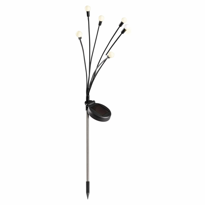 LED Zonne-energie lamp FIORINI 6xLED/1,2V 600 mAh IP44 zwart