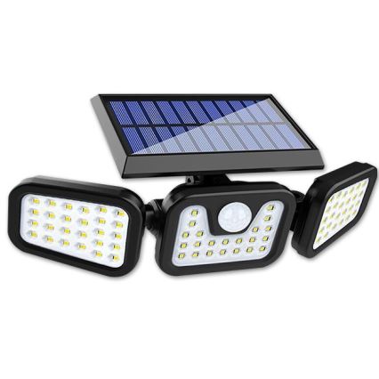 Flexibele zonne-LED-schijnwerper met sensor LED/15W/3,7V 2400 mAh IP54 4500K