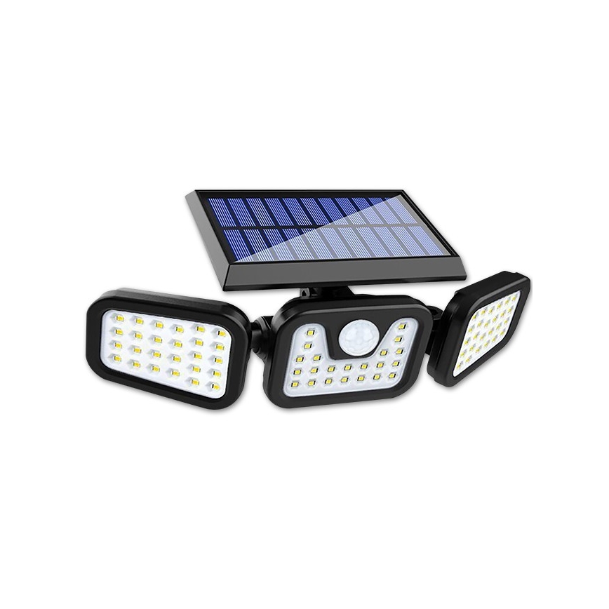 Flexibele zonne-LED-schijnwerper met sensor LED/15W/3,7V 2400 mAh IP54 4500K