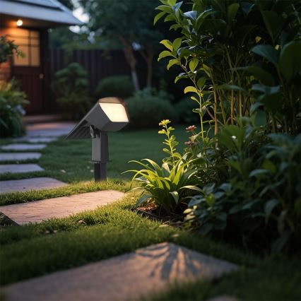 LED zonneverlichting 2-in-1 LED/1,3W/3,7V 3000/4000/6400K IP65 1200 mAh