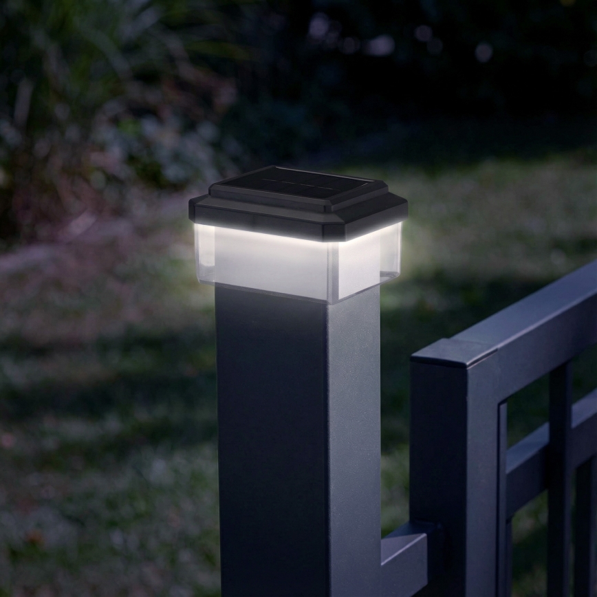 LED zonneverlichting ELVO LED/4,5W/1,2V 300 mAh IP44 zwart