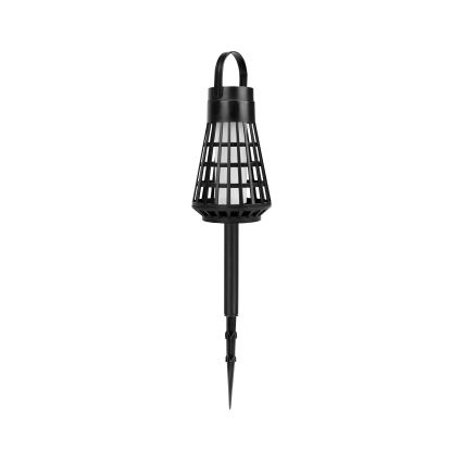 LED zonneverlichting met sensor 2-in-1 LED/1W/3,7V IP54 300 mAh zwart