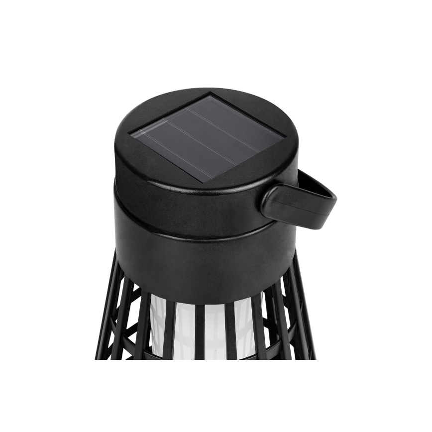 LED zonneverlichting met sensor 2-in-1 LED/1W/3,7V IP54 300 mAh zwart