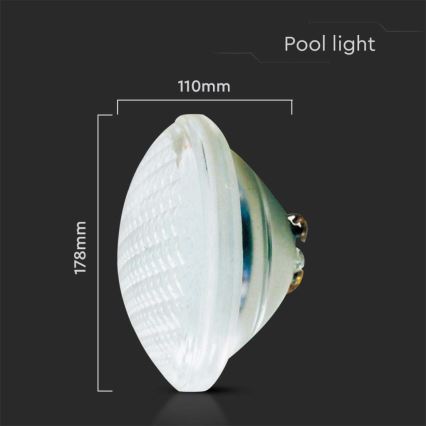 LED Zwembadlamp LED/35W/12V IP68 6500K