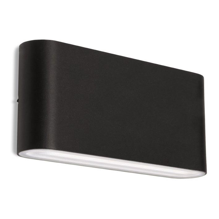 LED2 - Applique murale extérieure FLAT 2xLED/5W/230V IP65 3000K/4000K/5700K noir