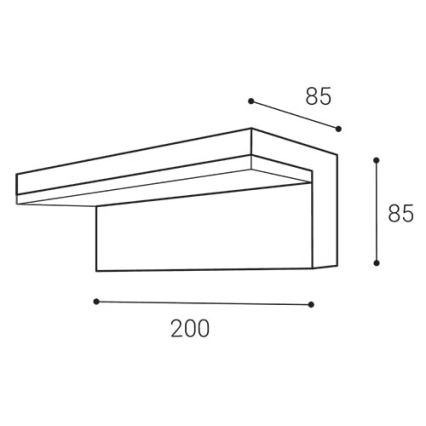 LED2 - Applique murale extérieure HUGO LED/9W/230V IP54 3000K/4000K