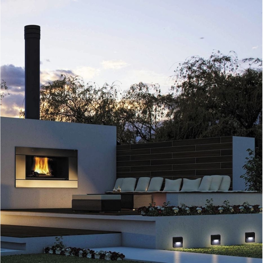 LED2 - Applique murale LED d'extérieur STEP ON LED/3W/230V anthracite  IP54