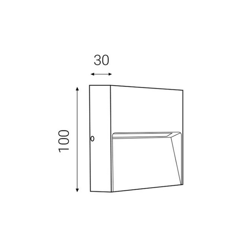 LED2 - Applique murale LED d'extérieur STEP ON LED/3W/230V anthracite  IP54