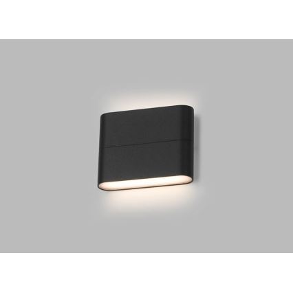 LED2 - Applique murale LED extérieur FLAT 2xLED/3W/230V anthracite IP54