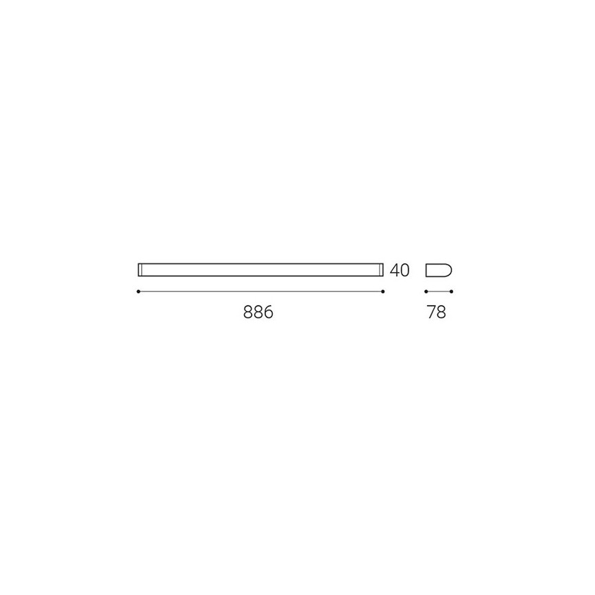 LED2 - Applique murale salle de bain TONDA LED/18W/230V IP44 3000K/4000K