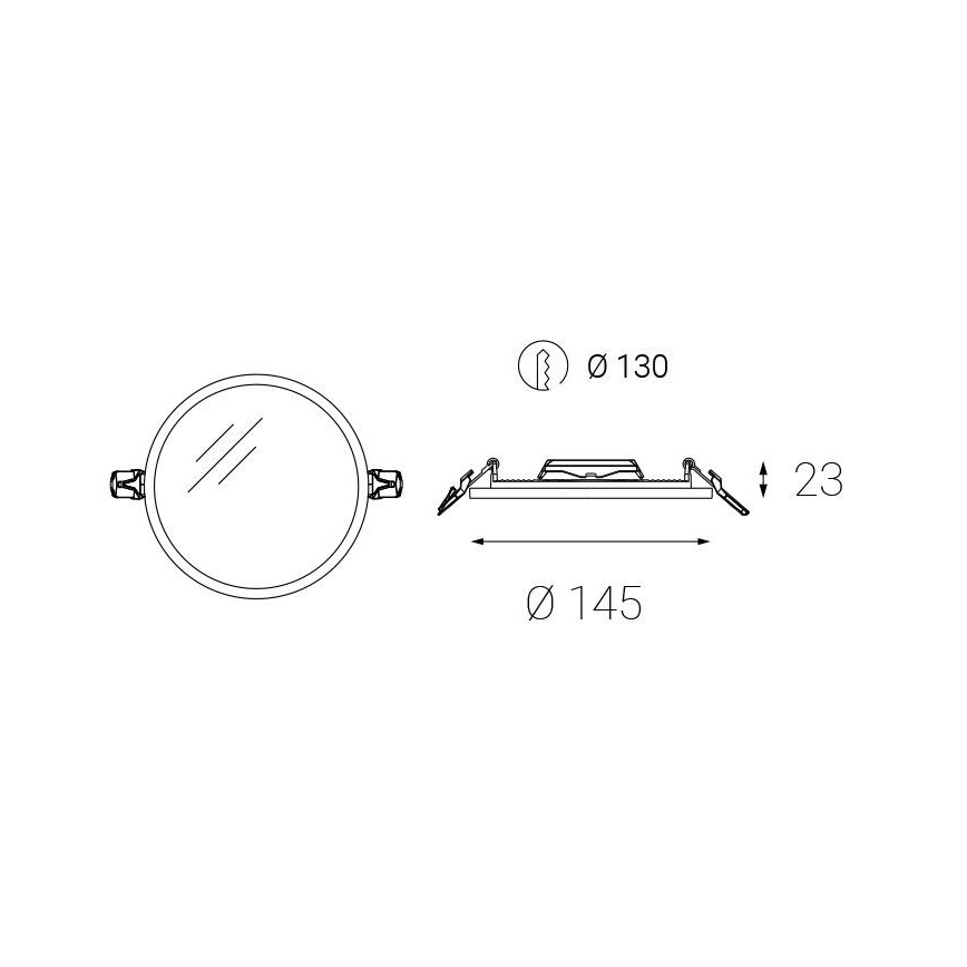 LED2 - LED Badkamer Inbouw Lamp SLIM LED/10W/230V IP43 CRI 90