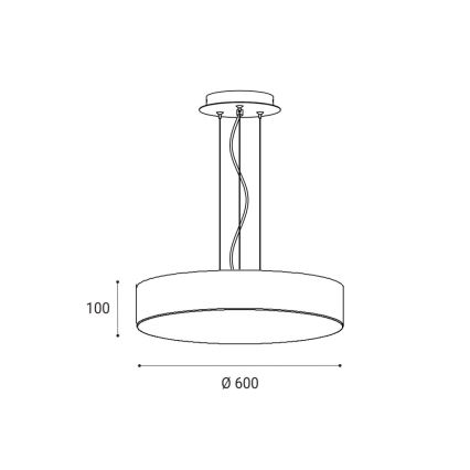 LED2 - LED Dimbare kroonluchter aan een snoer MONO LED/60W/230V