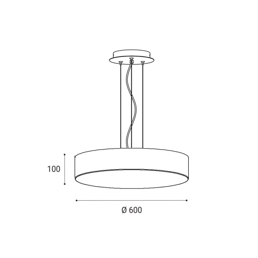 LED2 - LED Dimbare kroonluchter aan een snoer MONO LED/60W/230V