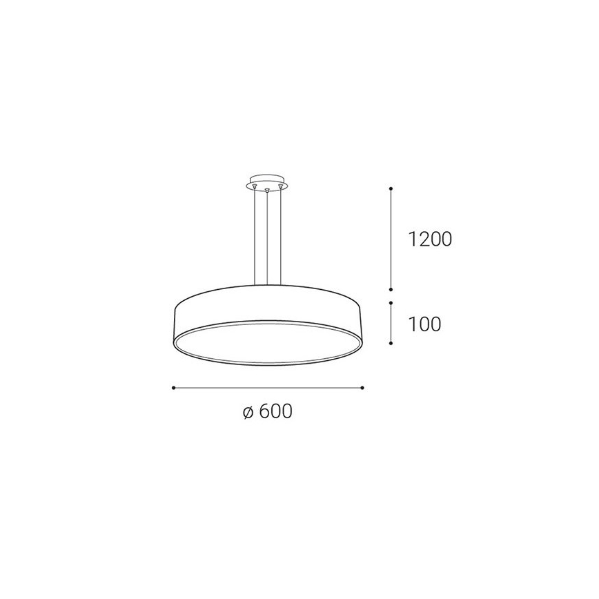 LED2 - LED dimbare kroonluchter aan snoer MONO LED/60W/230V 3000K/4000K wit