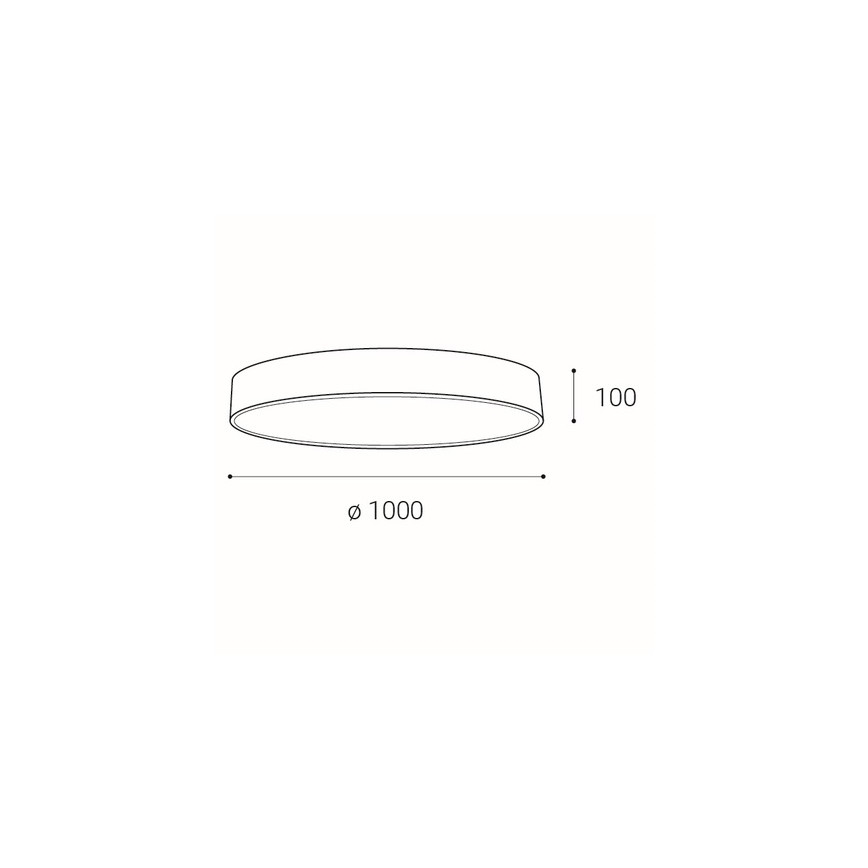 LED2 - LED dimbare plafondlamp MONO LED/153W/230V 3000K/4000K wit