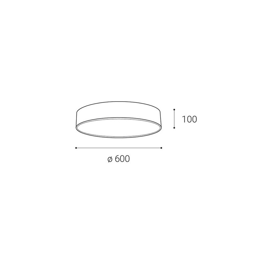 LED2 - LED dimbare plafondlamp MONO LED/60W/230V 3000K/4000K zwart