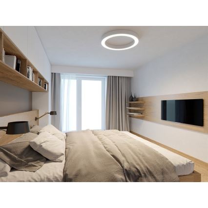 LED2 - LED dimbare plafondlamp SATURN LED/50W/230V 3000K/4000K wit