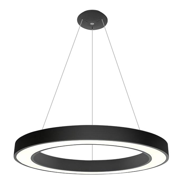 LED2 - LED Hanglamp aan een koord SATURN LED/80W/230V 3000K diameter 80 cm zwart