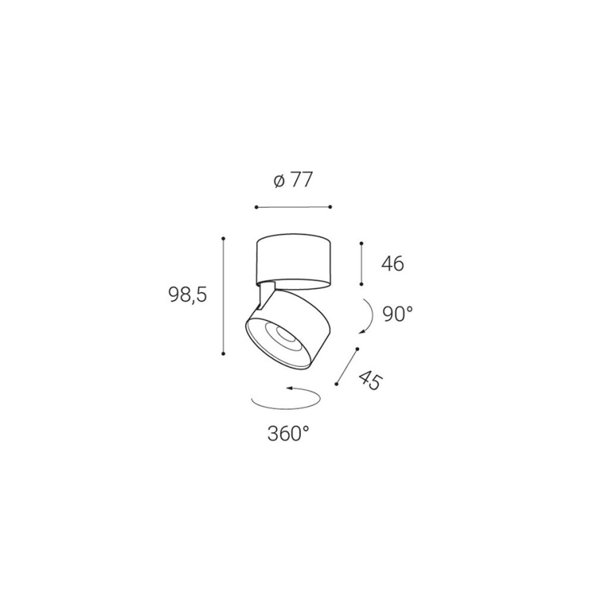 LED2 - LED Inbouwspot KLIP ON LED/11W/230V