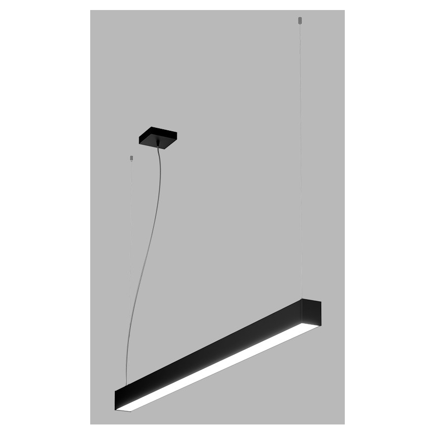 LED2 - LED Kroonluchter aan een snoer NOLI LED/40W/230V 3000K/3500K/4000K zwart