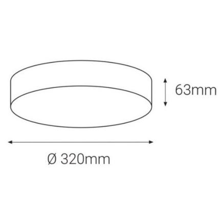 LED2 - LED Plafond Lamp voor Buiten met Sensor DRUM LED/21W/230V IP65 3000K/4000K/6500K