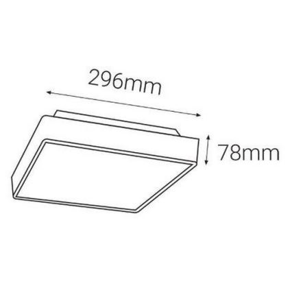 LED2 - LED Lamp voor Buiten met Sensor SOLO  LED/16W/230V 3000/4000/6500K IP65