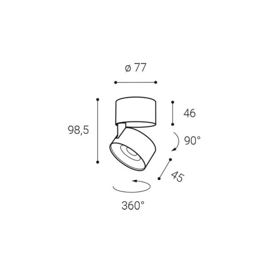 LED2 - LED Spot KLIP ON LED/11W/230V wit