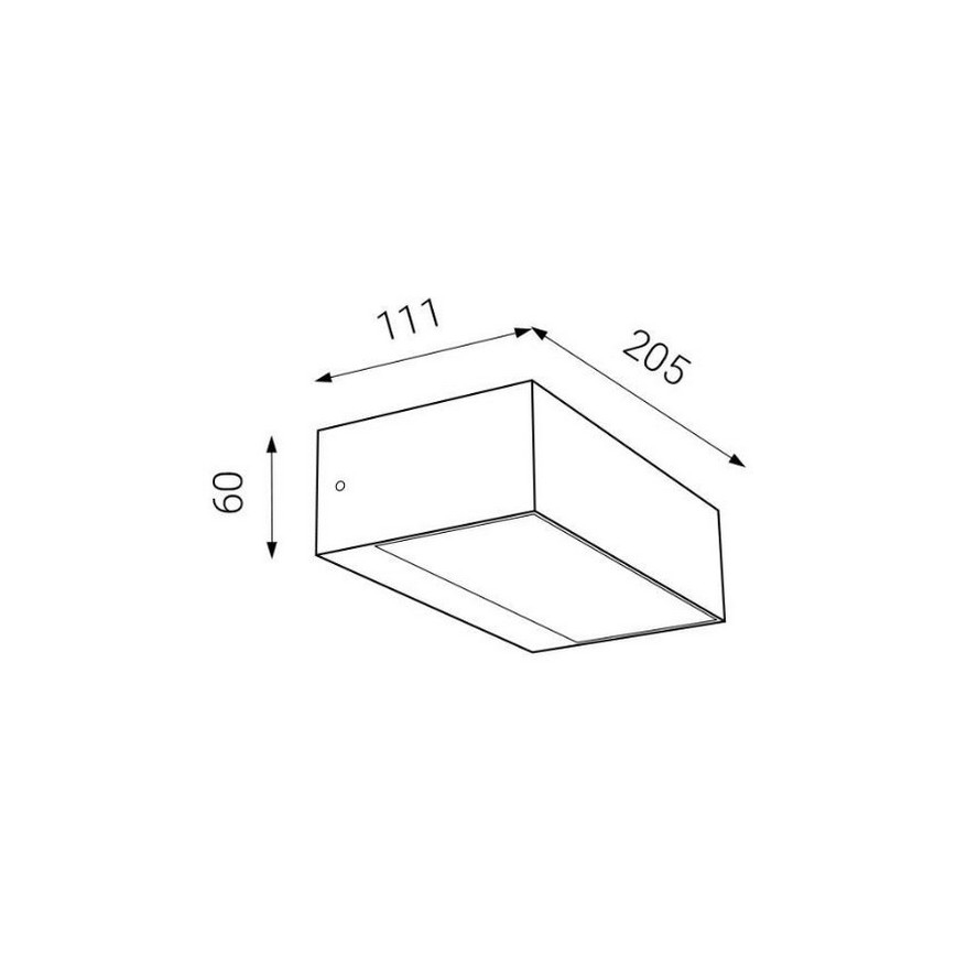 LED2 - LED Wandlamp voor buiten KVADER LED/9W/230V IP54