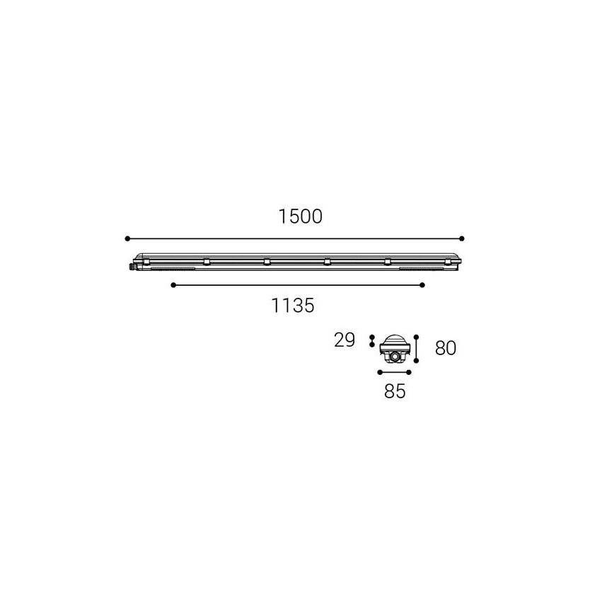 LED2 - LED Werklamp DUSTER LED/52W/230V IP66