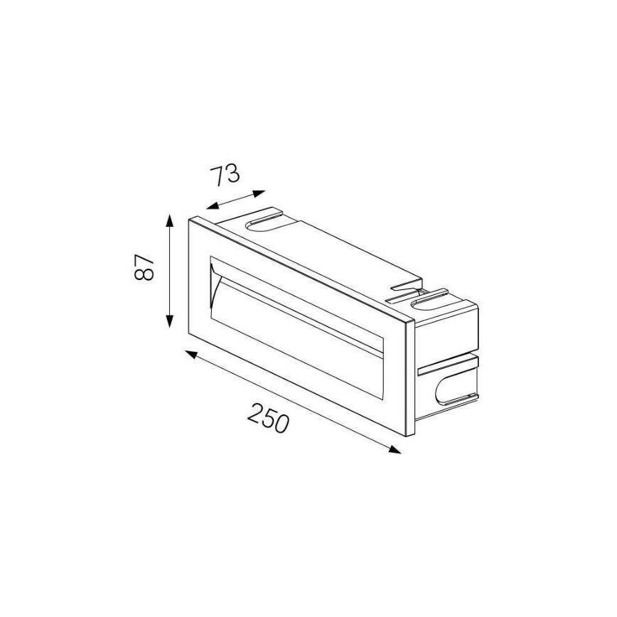 LED2 - Luminaire encastré LED extérieur STEP IN LED/8,5W/230V IP65