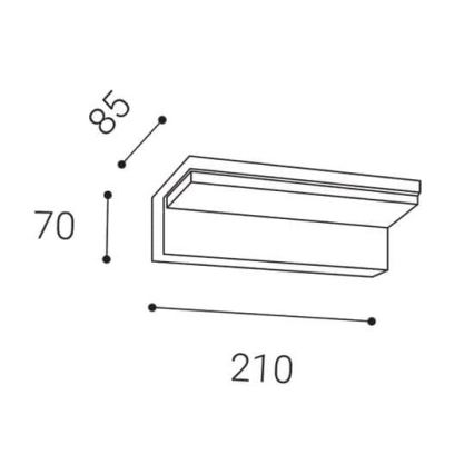 LED2 - Luminaire extérieur avec détecteur HUGO LED/9W/230V IP54 3000K/4000K