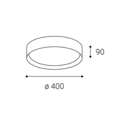 LED2 - Plafonnier à intensité variable MILA LED/30W/230V