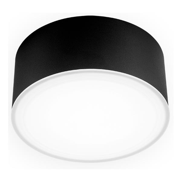 LED2 - Plafonnier BUTTON LED/12W/230V CRI 90 noir