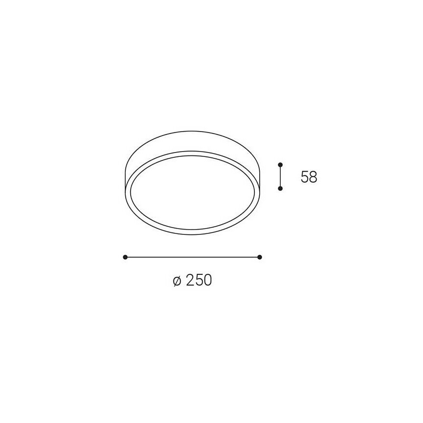 LED2 - Plafonnier d'extérieur LED MIRA LED/18W/230V IP65 noir